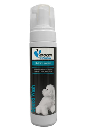 Groom Professional Speed Wash Waterless Foam - dry cleaning foam shampoo for fur