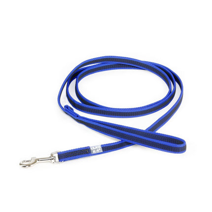 Julius K9 Color & Gray Supergrip Leash With Handle Blue - training leash with handle, blue, non-slip