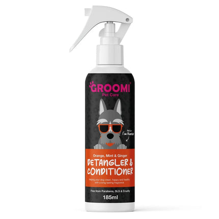 Groomi Detangler & Coat Conditioner - detangling conditioner for fur, with vitamin B5 and aloe vera