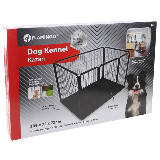 Flamingo Kennel Kazan - dog kennel for dogs and puppies, with floor