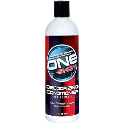 One Shot Deodorizing De-Skunk Conditioner - professional strong deodorizing conditioner for dogs, cats, and horses, concentrate 1:5