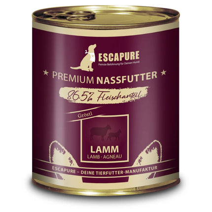 Escapure Gröstl Lamb - wet dog food, with lamb, 86.5% meat