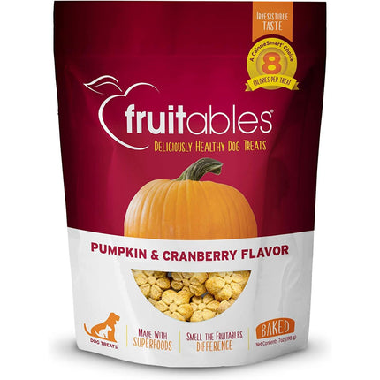 Fruitables Pumpkin & Cranberry Dog Treats - pumpkin cookies for dogs, with cranberry