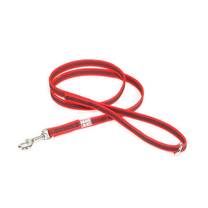 Julius K9 Color & Gray Supergrip Leash With Handle Ring 1.4x120cm - anti-slip dog leash with handle and ring