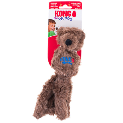 KONG Wubba Friends Bear - plush teddy bear for dogs, with tails, a ball inside, and a squeaker