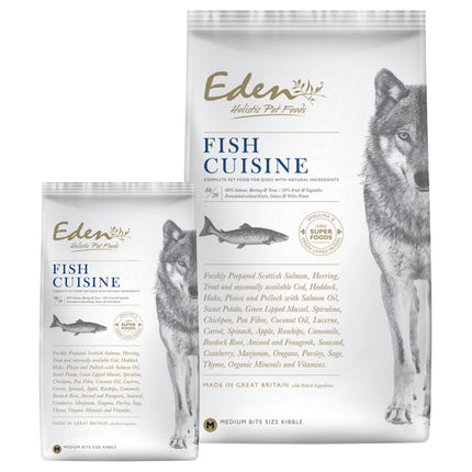 Eden Fish Cuisine Size M/L - food for medium and large breed dogs with salmon, herring, and trout