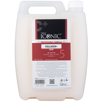 True Iconic Collagen Plus Bath - professional regenerating shampoo for all coat types, with collagen and vitamin E, concentrate 1:7 - 4.5L