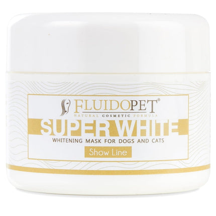 FluidoPet Super Whitening Mask - professional whitening mask for the coats of show dogs and cats