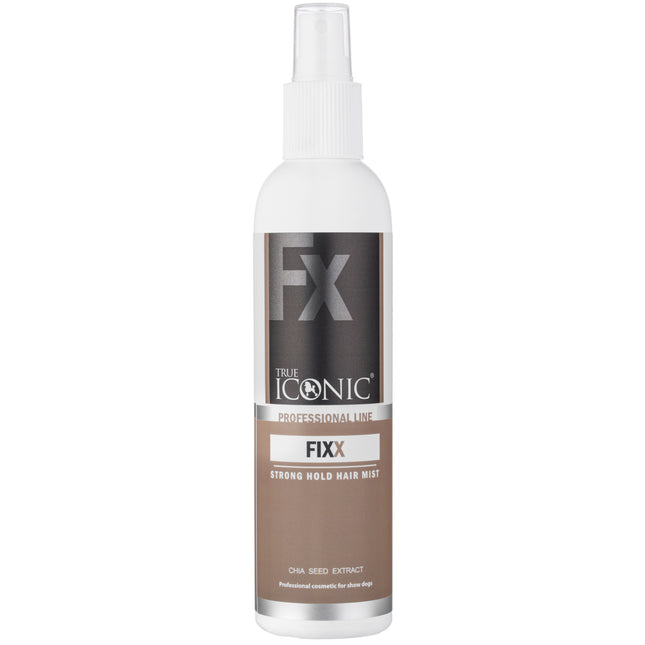 True Iconic Fixx Strong Hold Hair Mist - professional strong hold hair mist for dogs, with chia extract