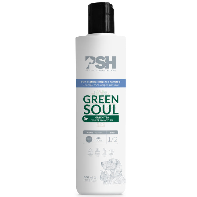 PSH Daily Beauty Soul Shampoo - shampoo for oily fur of dogs and cats, with tea