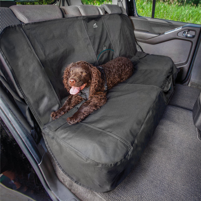 Kurgo Rover Bench Seat Cover - waterproof car seat cover for dogs, for the back seat