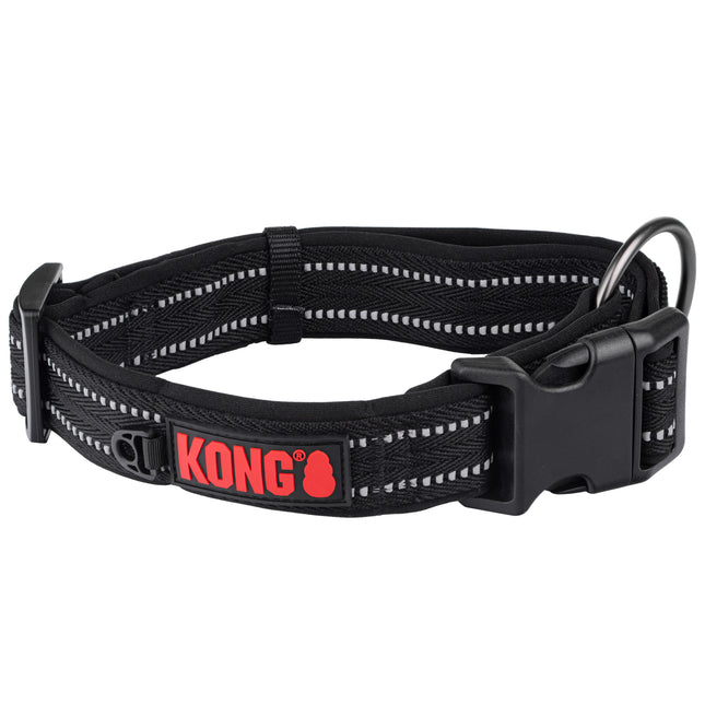 KONG Nylon Collar - reflective stitched dog collar