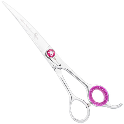 Kenchii Scorpion Curved Scissors - professional grooming scissors with an ergonomic handle, curved