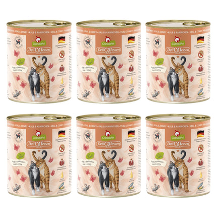 GranataPet DeliCatessen Veal & Coney - grain-free wet food for cats, veal and rabbit