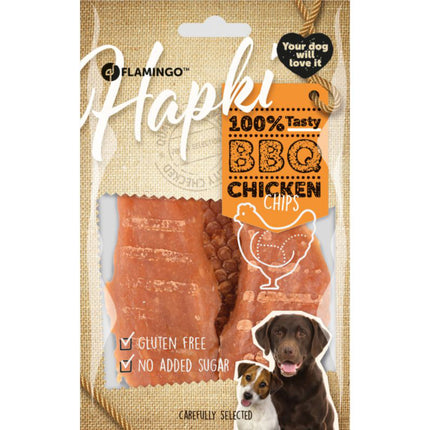 Flamingo Hapki BBQ Chicken Fillets - delicate treats for dogs, dried chicken