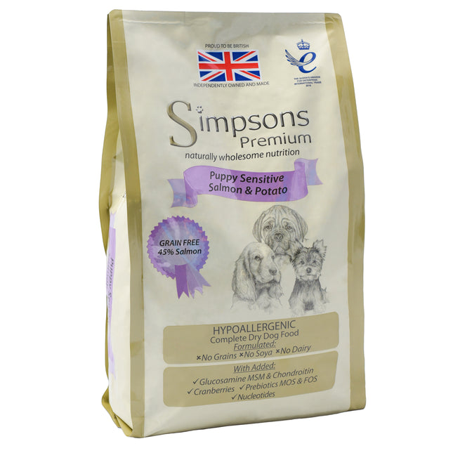 Simpsons Premium Puppy Sensitive & Potato - food for sensitive puppies, salmon and potatoes