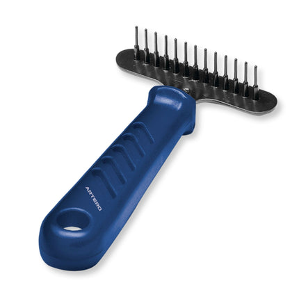 Artero Small Rake - small, sturdy rake for medium and long-haired dogs, designed for undercoat grooming.