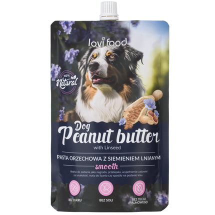 Lovi Food Peanut Butter with Linseed - peanut butter for dogs and cats, with flaxseed