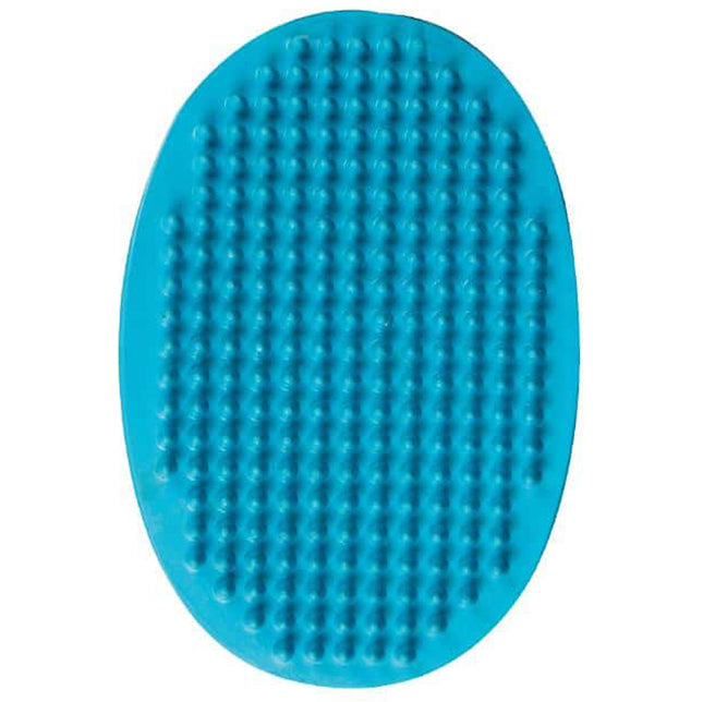 Flamingo Zen Rubber Brush - rubber grooming tool for short-haired dogs - turquoise