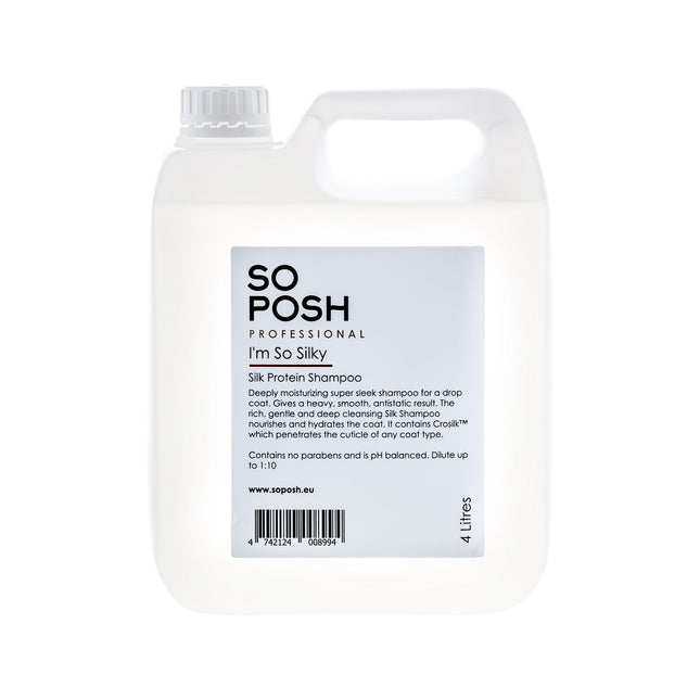 So Posh I'm So Silky Shampoo - moisturizing, smoothing shampoo for dogs like Yorkies, Shih Tzus, Maltese, concentrate 1:10