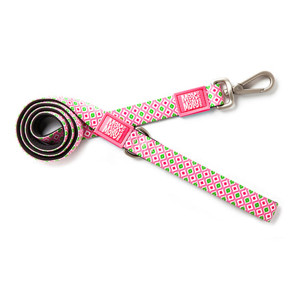 Max&Molly Short Leash Retro - colorful urban leash for dogs, retro pattern, 120cm