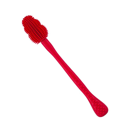 KONG Classic Brush S - (22cm) - toy brush for dog treats, antibacterial