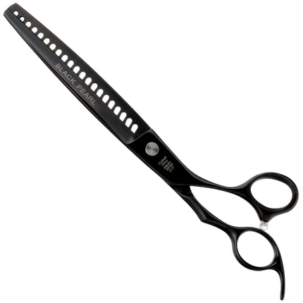 Geib Black Pearl Chunker 7.5 - 7.5 inch single-sided thinning shears made of cobalt steel, 21 teeth