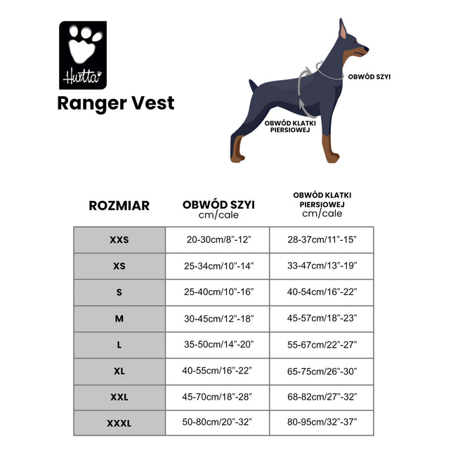 Hurtta Ranger Vest Neon Combo - reflective vest for dogs