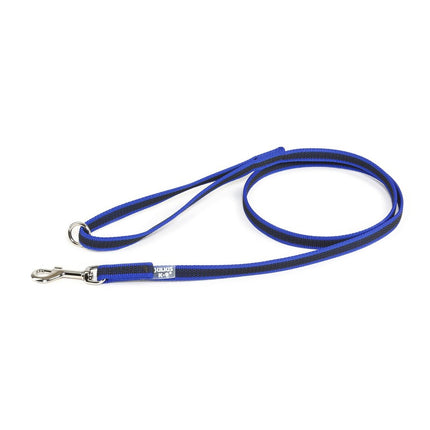 Julius K9 Color & Gray Supergrip Leash With Handle Ring 1.4x120cm - anti-slip dog leash with handle and ring