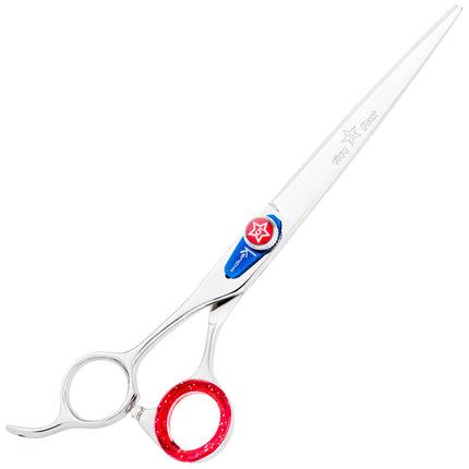 Kenchii Five Star Left Offset Scissor - grooming scissors, straight, for left-handed users