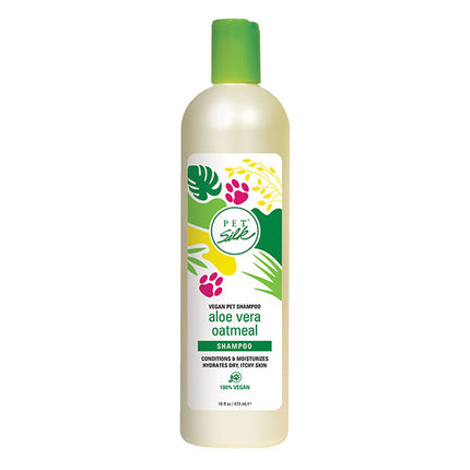 Pet Silk Vegan Aloe Vera Oatmeal Set - shampoo + conditioner set for fur with aloe and oatmeal, concentrate 1:16