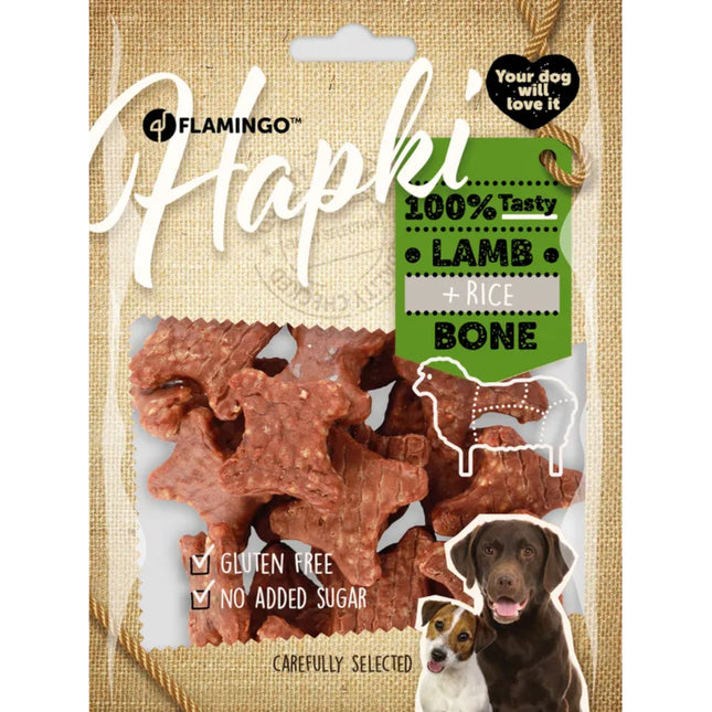 Flamingo Hapki Lamb Rice Bites - aromatic treats for dogs, lamb with chicken and rice