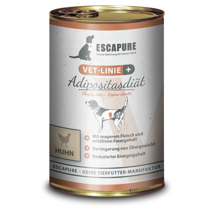 Escapure VET Obesity Diet Chicken - wet food for overweight dogs, chicken