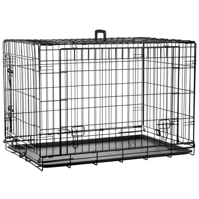 Flamingo Nyo - metal dog cage with lift-up doors, L: