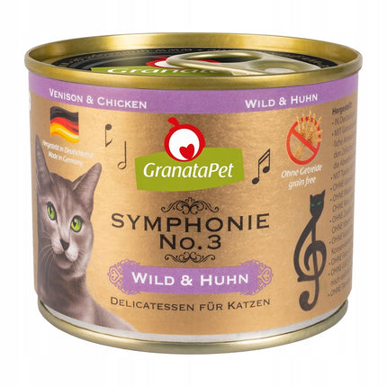 GranataPet Symphonie - high-meat cat food, venison and chicken