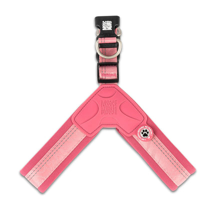 Max&Molly Q - Fit Harness Matrix 2.0 Rose - Lightweight Step-In Harness for Dogs, with QR Identifier, Pastel Pink