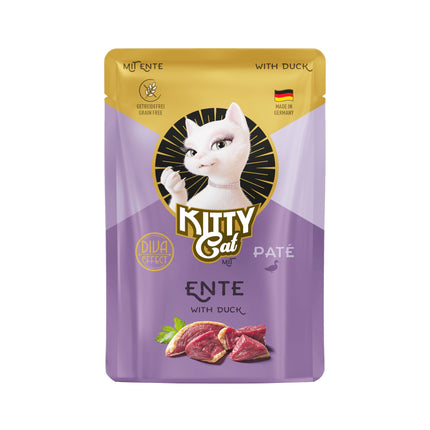 Kitty Cat Duck Pâté - grain-free wet food, pâté for cats, with duck