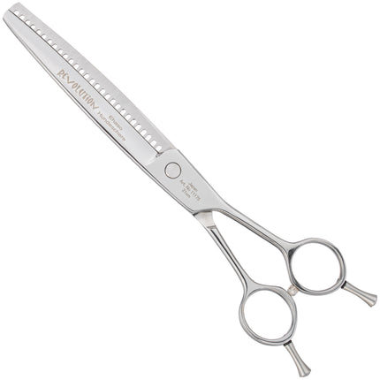 Ehaso Revolution Two Step - professional single-sided thinning shears with two types of teeth, best Japanese steel, 28 teeth