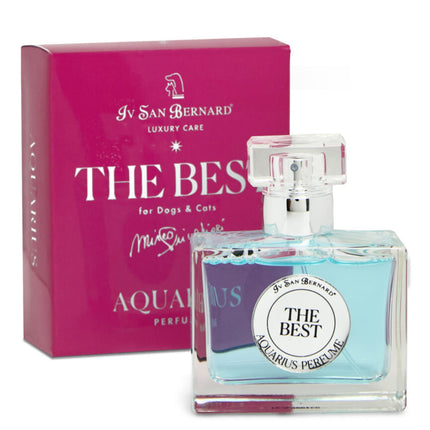 Iv San Bernard The Best Aquarius Perfume - men's perfume with the scent of musk, lemon, and lavender for dogs and cats, alcohol-free