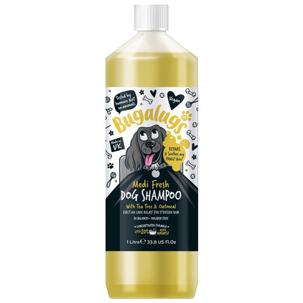 Bugalugs Medi Fresh Shampoo - anti-itch shampoo for dogs, with oats and essential oils