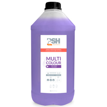 PSH Pro Multi Colour Shampoo - color-enhancing shampoo for dogs and cats, eliminates yellow discoloration, concentrate 1:2