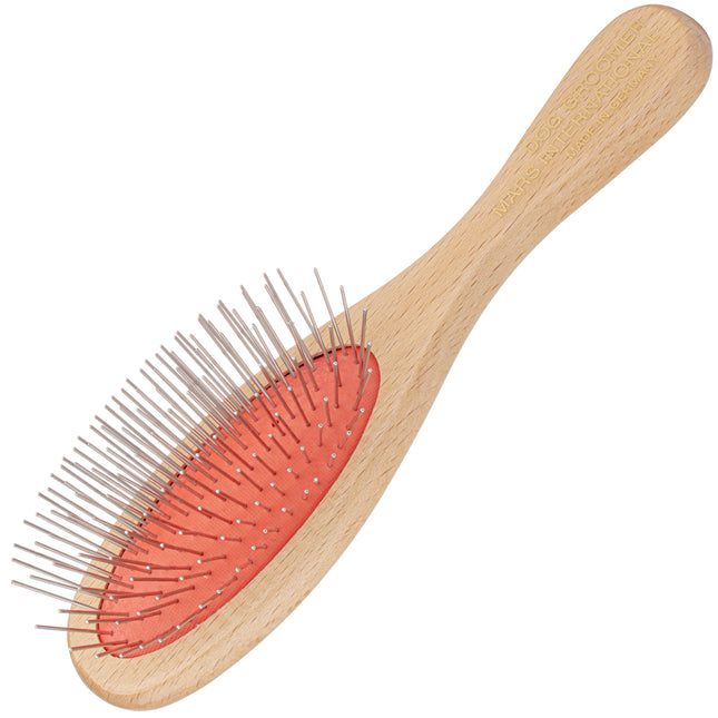 Mars Professional Grooming Brush - sturdy brush with metal pins and wooden handle