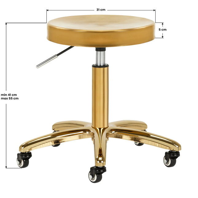 Activ AM - 863 - grooming stool, metal seat, height adjustment