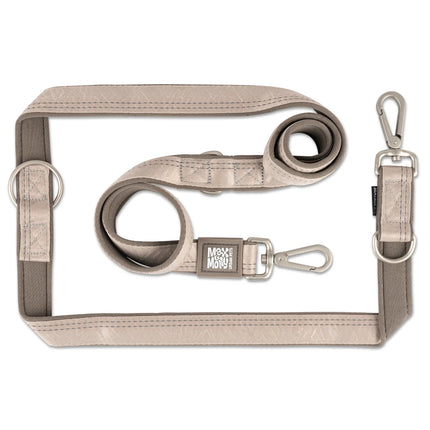 Max & Molly Multi Function Leash Matrix 2.0 - adjustable dog leash, reflective, beige