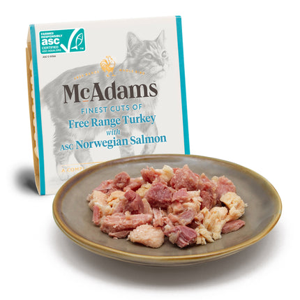 McAdams Free Range Turkey with Norwegian Salmon - wet food for cats, free-range turkey and Norwegian salmon