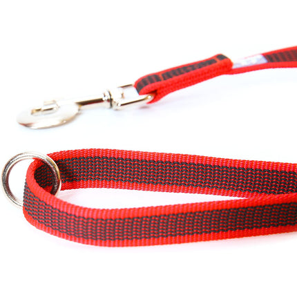 Julius K9 Color & Gray Supergrip Leash With Handle Ring - Non-slip Dog Leash with Handle and Ring