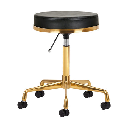 Activ H4 - gold grooming stool with height adjustment, black