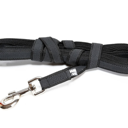 Julius K9 Color & Gray Supergrip Leash With Handle Black - training leash with handle, black, non-slip