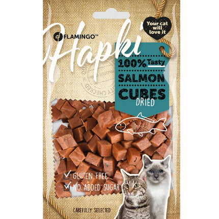 Flamingo Hapki Cubes Dried - cat treats in the shape of cubes made from salmon and chicken