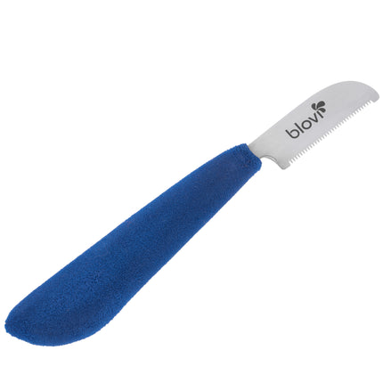 Blovi Professional Left Stripping Knife - professional trimmer with a comfortable foam handle, Japanese steel - left-handed